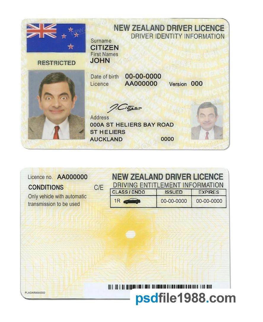 New Zealand Driving License